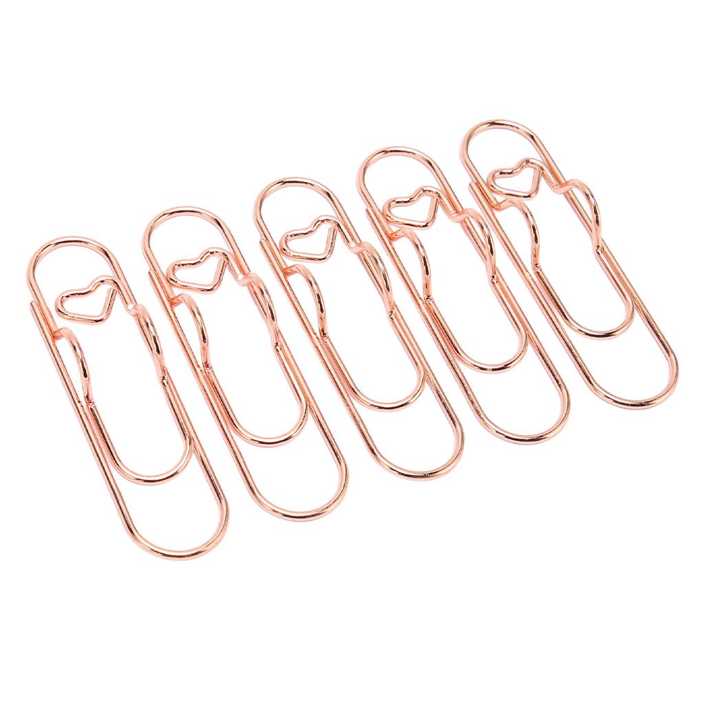20pcs Pen Clips Metal Bookmark Paper Clip Stationery Tool Pen Holder Clips for Notebooks Book  