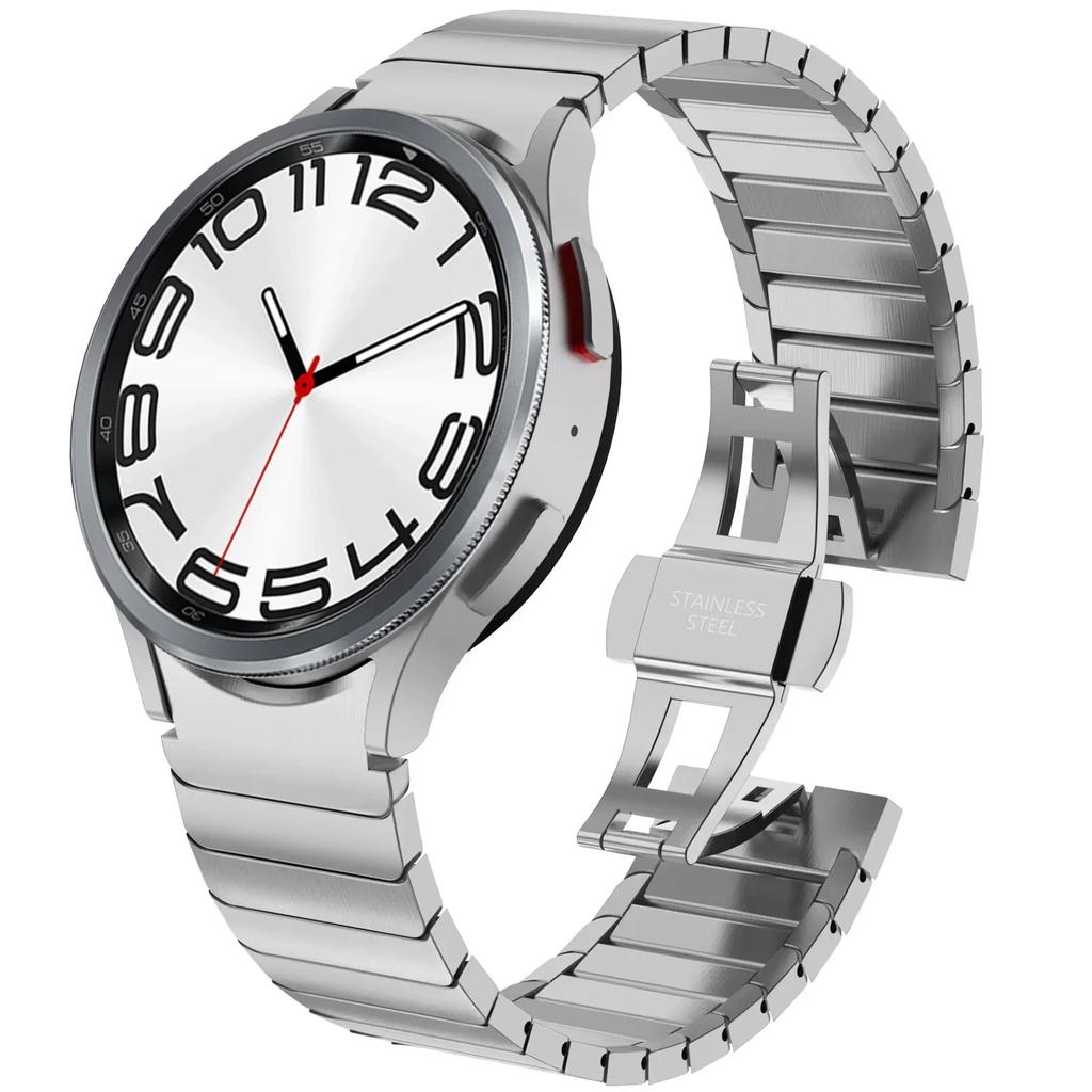 Metal Link Bracelet Strap For Samsung Galaxy Watch 6 Classic 47mm 43mm 46mm No Gap Wristband Galaxy Watch 7 6 5 4 44mm 40mm Belt