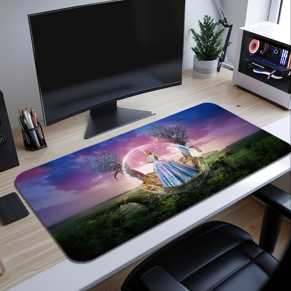 Movie WWicked For Good Mouse Pad Desk Mat Large Nonslip Antifray Keyboard Ergonomic Office Rubber PC Home Custom
