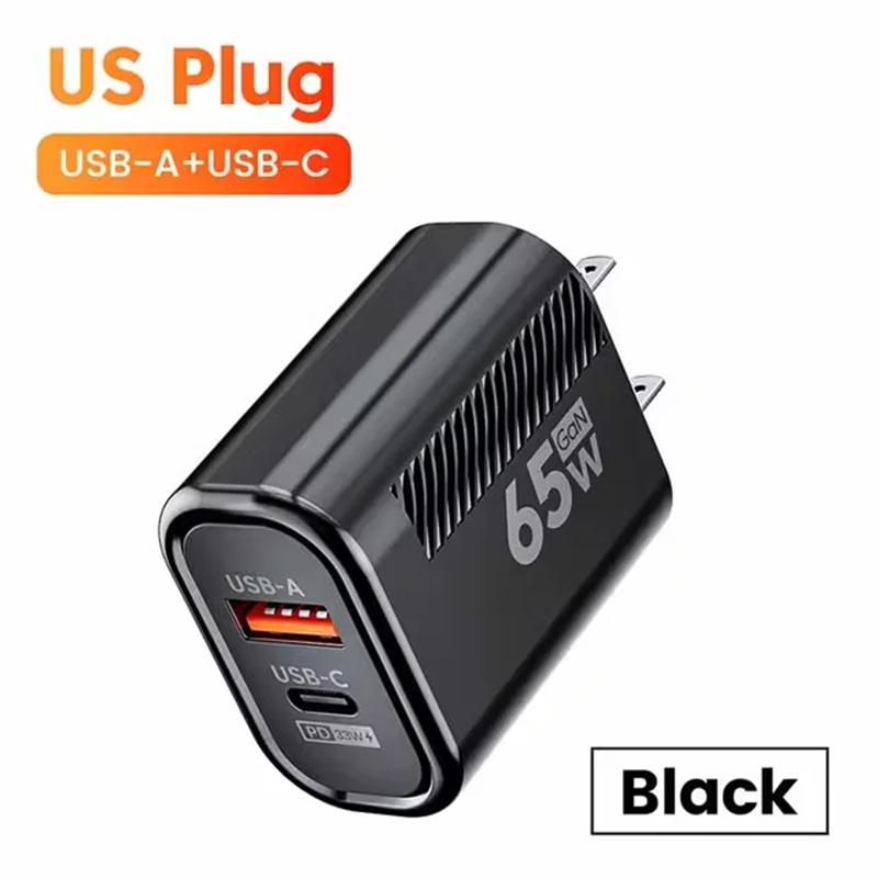 65 Вт GAN USB C зарядное устройство быстрая зарядка PD быстрая зарядка высокоскоростное зарядное устройство для мобильного телефона iPhone Xiaomi Samsung EU/US вилка адаптер