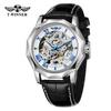 Men's Fashion Casual Hollow Mechanical Movement Automatic Mechanical Watch