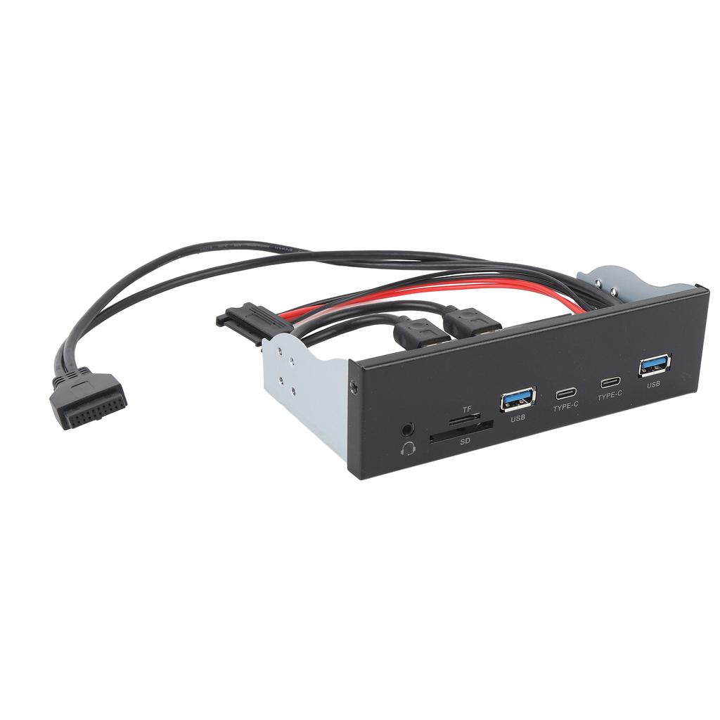 USB-хаб на передней панели 6 портов 19-контактный GEN2 x 2 Поддержка USB A TYPE C Картридер Вход для микрофона 5 Гбит/с Оптический привод