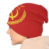 СССР Молот Серп Зимняя Теплая Шапочка Homme с напуском Шапка-бини CCCP Русский Советский Флаг Лыжные Черепа Шапочки Кепка для Женщин Унисекс