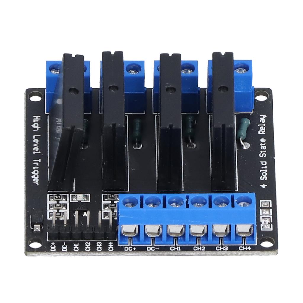 Релейный модуль 4-канальный твердотельный релейный модуль с предохранителем для любителей электроники своими руками