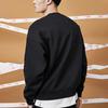 Li-Ning Повседневный спортивный флисовый свободный круглый вырез пуловер толстовка мужская толстовка стандарт-черный AWDQB71-2