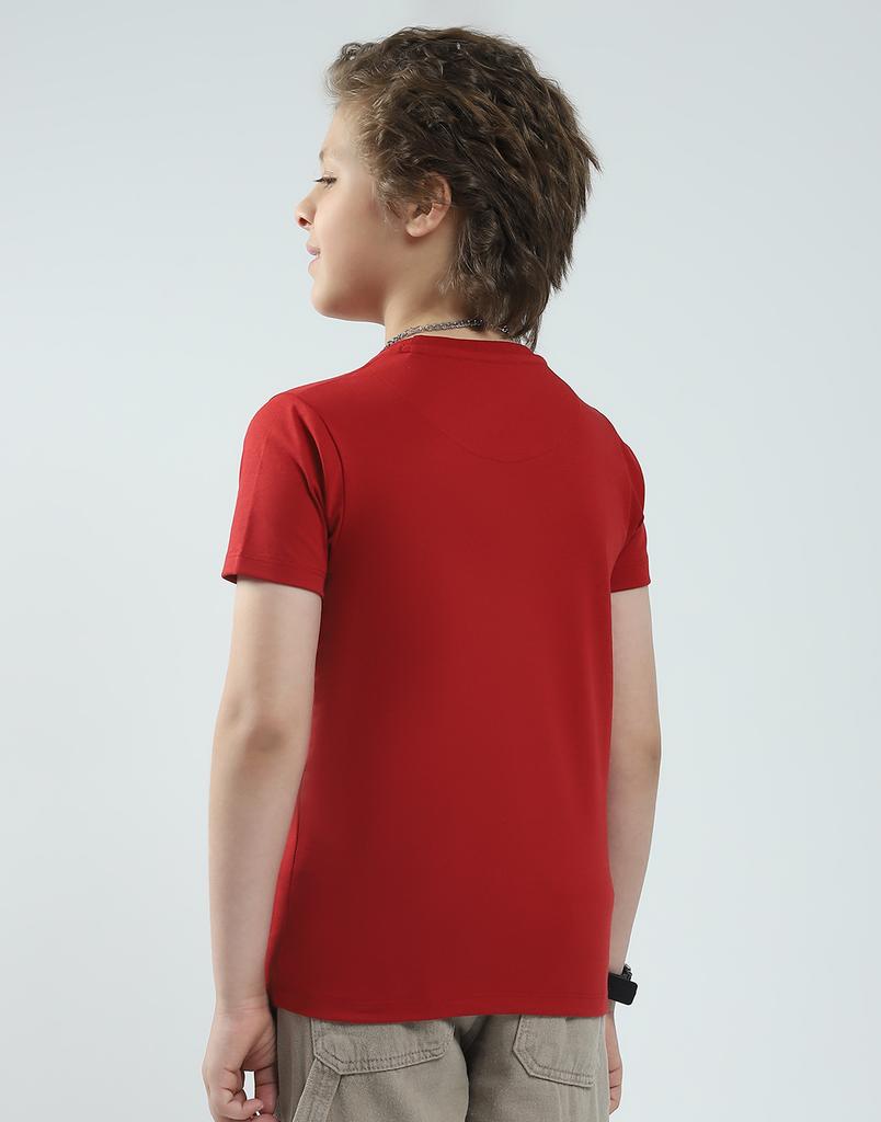 MONTE CARLO Мужская футболка стандартного кроя с принтом и рукавом до локтя