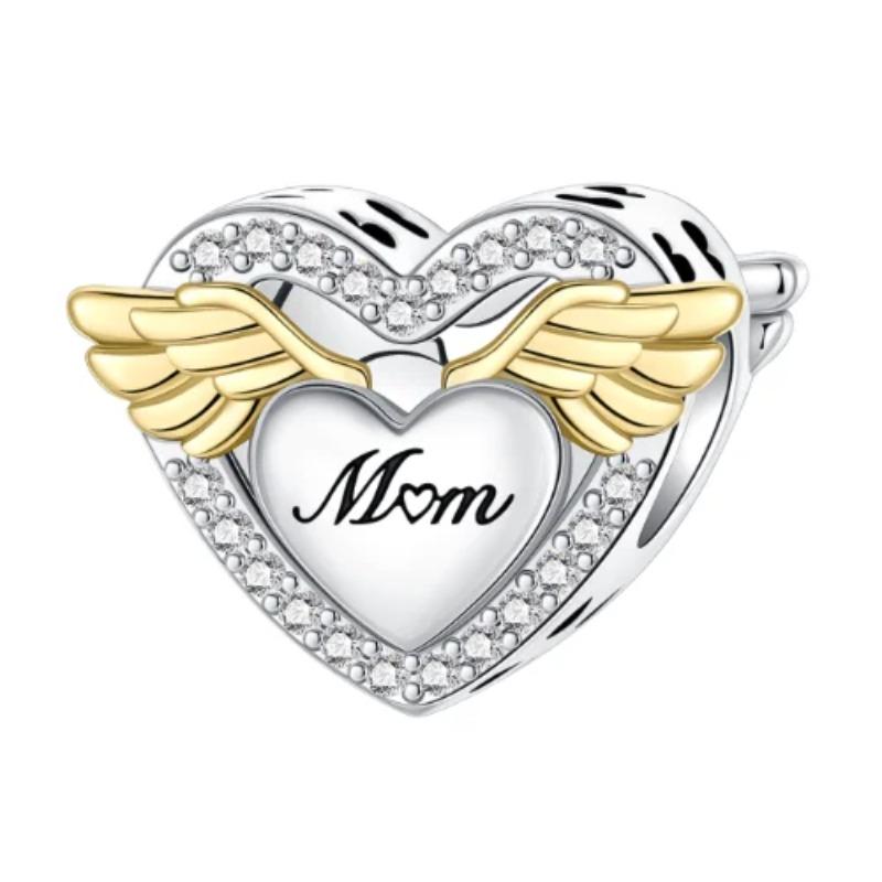 Новые медные шармы в виде крыльев ангела, подвески в виде сердца, птицы, свиньи, подходят для оригинальных браслетов, ожерелий, женские изящные украшения для DIY, подарки