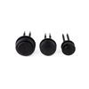 Black round double press toilet flush button suitable aperture 46-56mm
