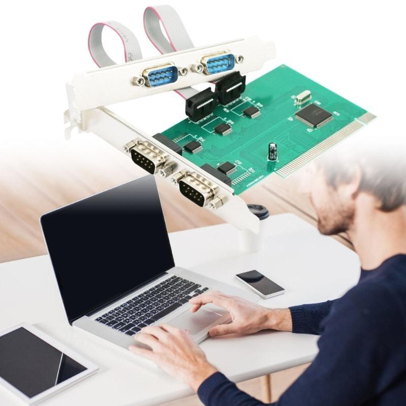 PCIe Серийная Параллельная Карта, PCIExpress к RS232 Порту и LPT Адаптер для Принтера для Настольного ПК Windows10