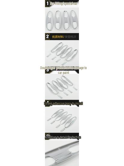 18 ES300 Door Handle Bowl Protective Film - Anti-Scratch, Wear-Resistant Decorative Patch