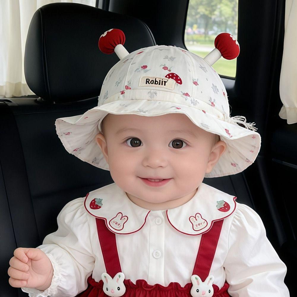 Cotton Baby Bonnet Sun Protection Baby Sun Hat Cute Fisherman Hat Spring Summer