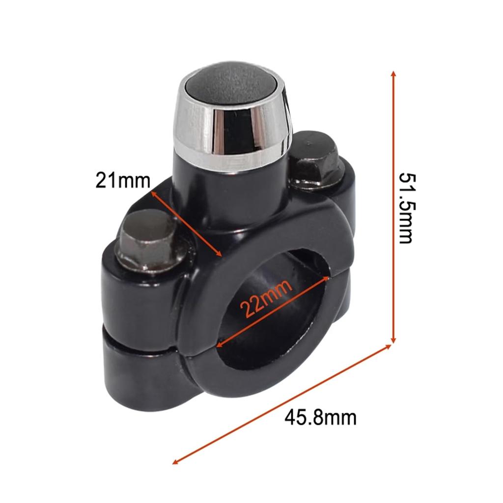 [REYLNXR] Motorcycle Self-Recovery Switch Accessories Customized Switch Aluminum Alloy Base with Start Stop Horn