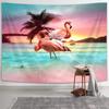 Розовый фламинго гобелен настенный лист цветная картина цифровая печать гобелен гостиная спальня украшение дома