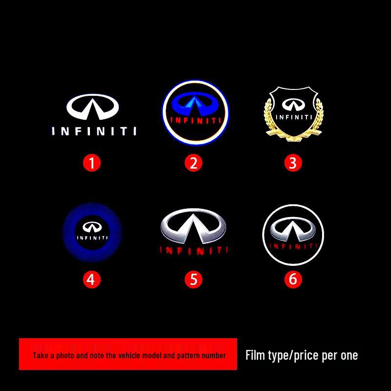Приветственные проекторы для дверей Infiniti: Совместим с моделями Q50L, Q70L, QX60, QX50, G25, FX35