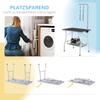 Dog Grooming Table, Grooming Table with Adjustable Arm, Storage Compartment, Rubber Surface, 90 x 60 x 76 cm, Black