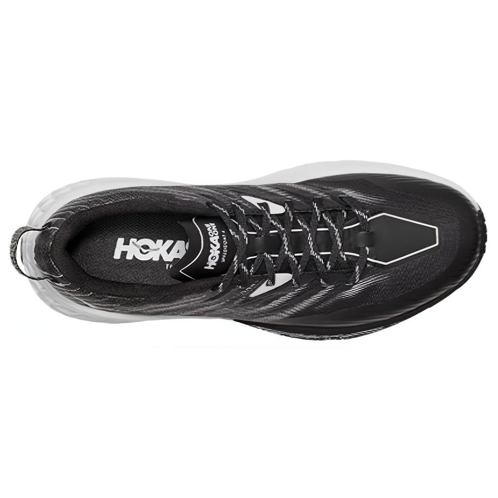 HOKA Speedgoat 4 Черные Мужские Кроссовки Белые 1106525-BWHT