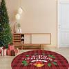 Рождественская концепция Декоративный тонкий машинный тканый хлопок Нескользящая основа Моющийся ковер для комнаты