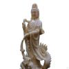 Guanyin Statue Figure Kwan Yin Decorative Feng Shui Decor Gift Tabletop Ornament for Bookshelf Desk