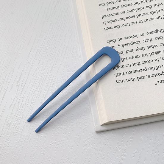 Французская палочка для волос U-образной формы, большая заколка для густых длинных волос, металлическая шпилька, декоративная надежная фиксация, держатель для пучка