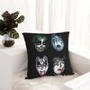 KISS Рок-группа Квадратная наволочка Чехол для подушки Чехол для подушки Декоративная наволочка для дома Дивана Гостиной