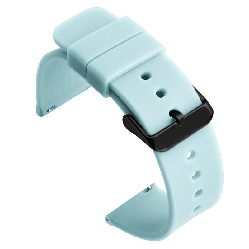 Silicone Watchband Strap Quick Release Band 12mm 14mm 16mm 18mm 19mm 20mm 21mm 22mm 24mm Universal Wristband Belt Accessories