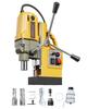 Magnetic Drill, 1200W Motor 1.6 In Boring Diameter, 2810 Lbf Electric Mag Drill Press, with 2 Coring Bits, Variable Speed