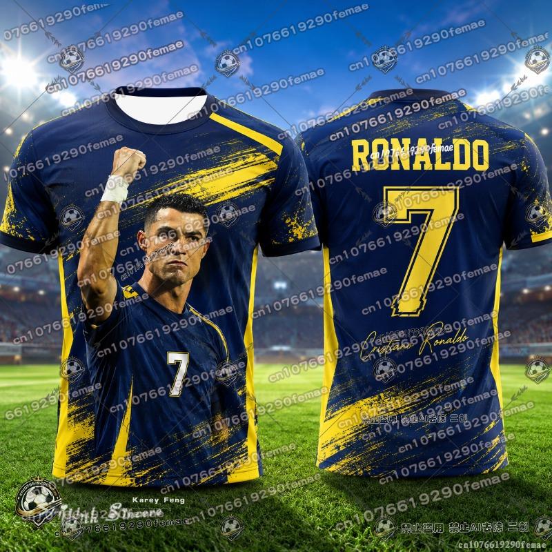 2026 Ronaldo Premium Football Fan Collection Football T Shirt Summer Casual Sports Breathable Quick Dry Tee For Men And Women