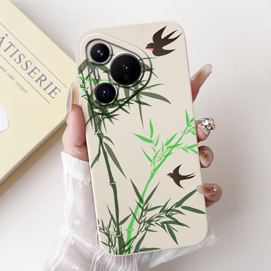For Huawei Pura 70 Case Pura 70 Pro Back Cover Flower Slim Soft Silicone Funda Huawei Pura 70 Pro+ Shockproof Capa