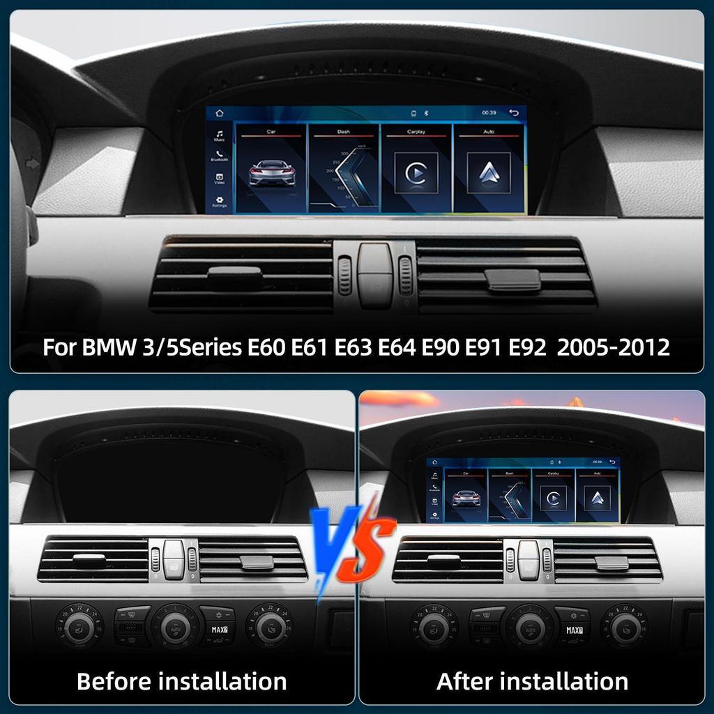 8,8-дюймовый беспроводной экран CarPlay для BMW 3 и 5 Серии E60/E90