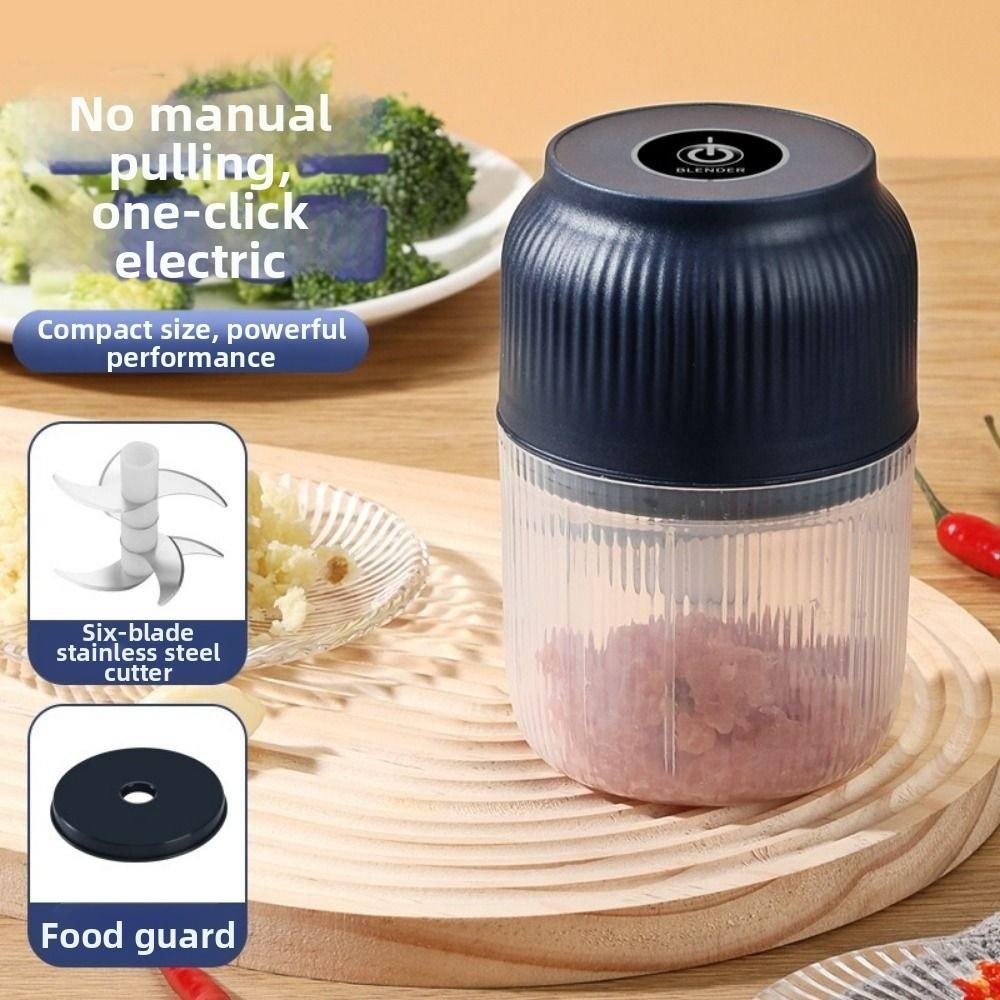Wireless Electric Vegetable Chopper Portable Kitchen Food Chopper Garlic Crushing