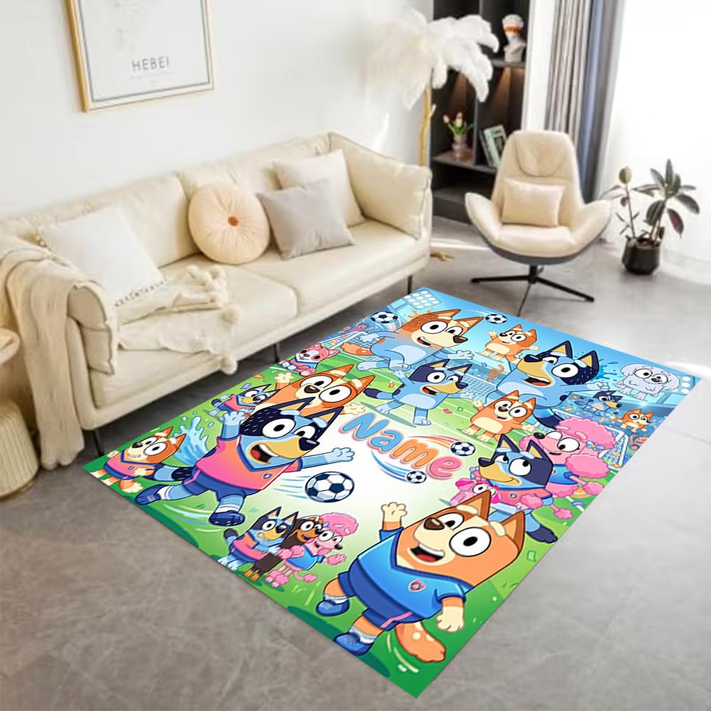 Winter Sports Fun Customizable Name Floor Mat Perfect for Hallway Decorate room Playrooms Balcony Antislip Carpet Anime Office Decor Gift for Festival