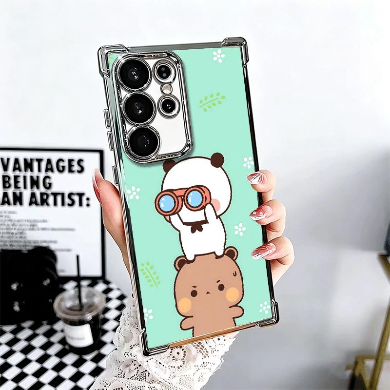 Bubu Dudu Мультяшный Милый Покрытие Чехол Для Телефона Для Samsung Galaxy S24 S25 FE S26 Edge S23 Ultra S22 S21 Plus S20 Противоударный Подушка Безопасности Co