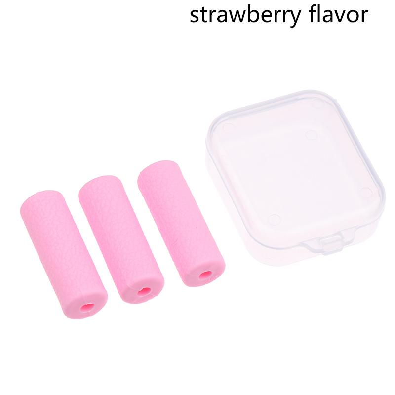 3 шт. жевательные фиксаторы для зубов ортодонтические невидимые фиксаторы для зубов выравниватели зубов жевательные силиконовые палочки Perfect Smile Fruit