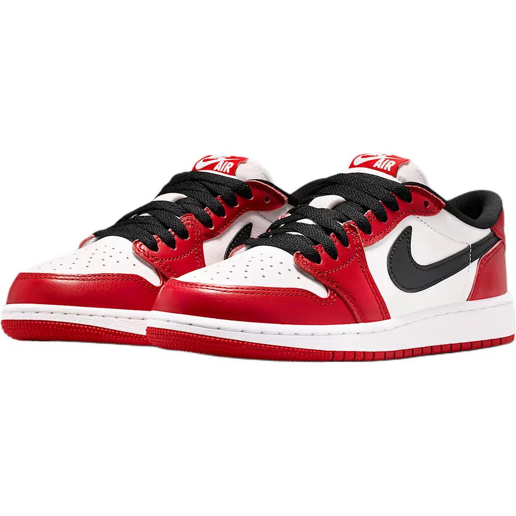 Jordan 1 Низкие Детские Баскетбольные Кроссовки Красные Белые Унисекс HQ6999-600
