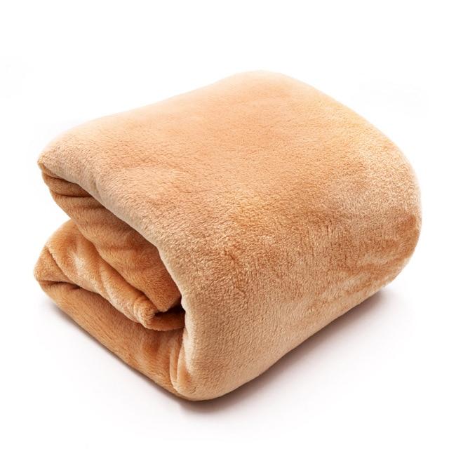 Легкое тонкое фланелевое одеяло механической стирки, пледы, супер теплые мягкие одеяла, накидка на диван/кровать/дорожное лоскутное однотонное покрывало