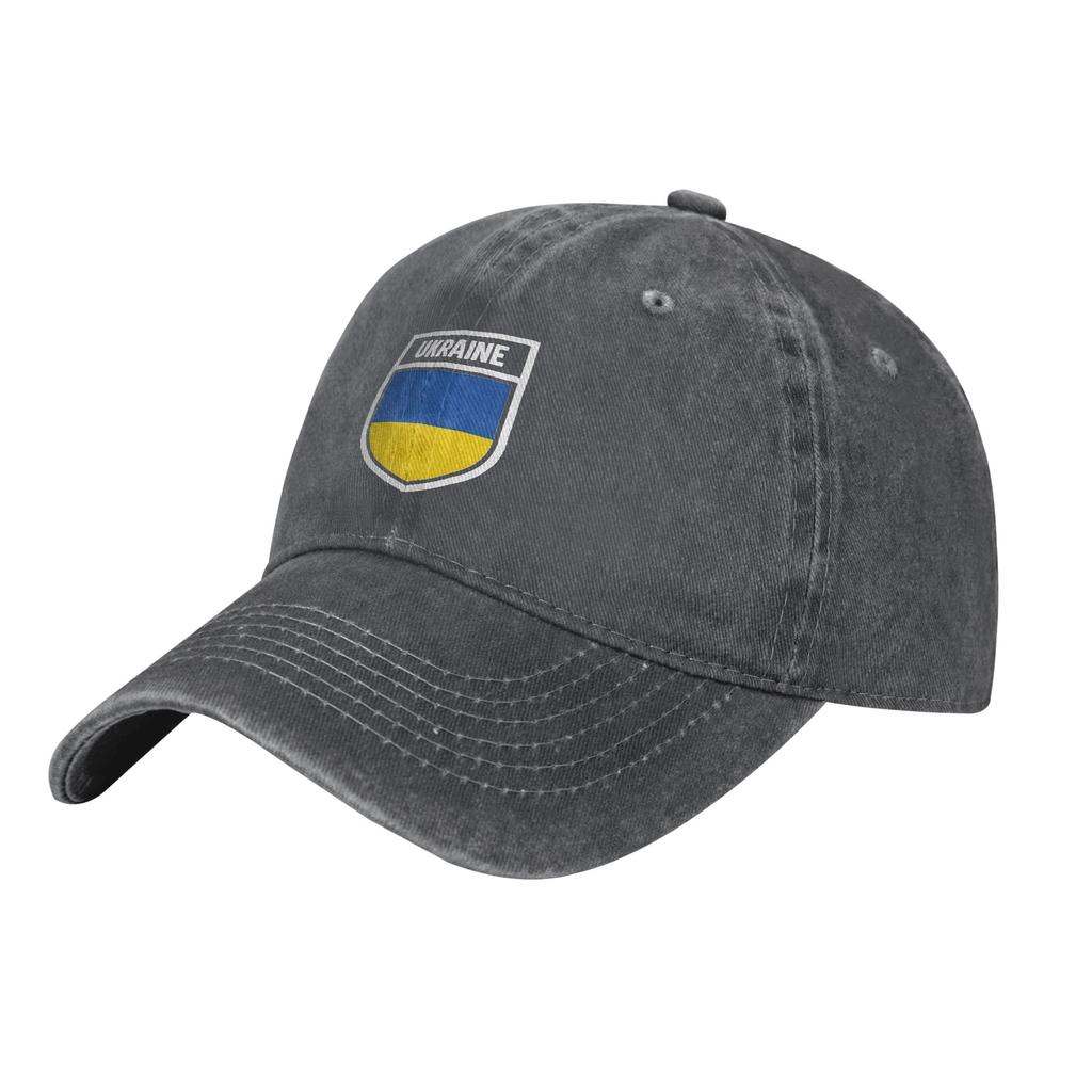 Vintage Ukraine National Flag in Coat of Arms Ukrainian Baseball Caps Unisex Denim Washed Snapback Cap  Outdoor Summer Gift Hats