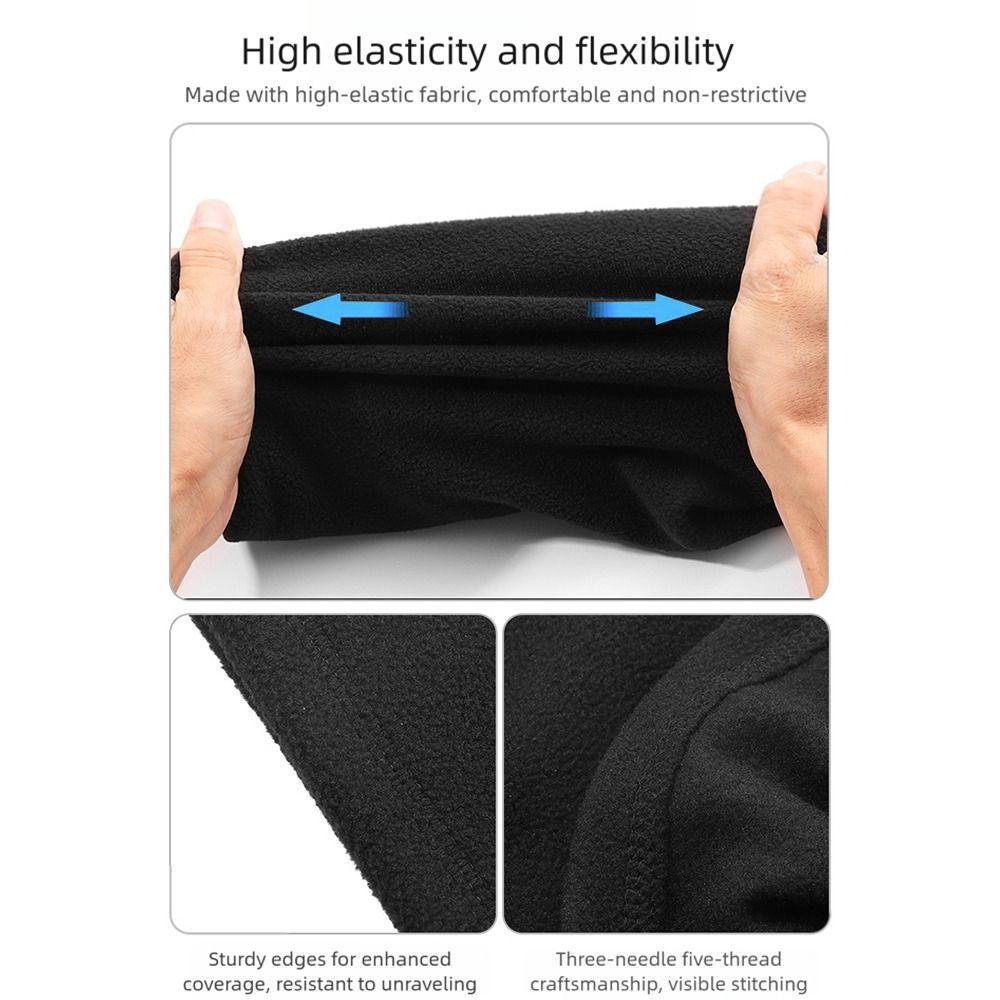 Плюшевая маска для лица на мотоцикл, круглая повязка на шею, шарф-снуд из флиса для улицы, зимняя езда