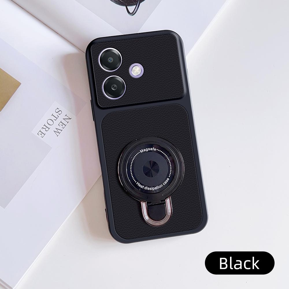 Чехол для Oppo A3x Чехол Oppo A3 Oppo A3i Oppo A60 5G кожаный Чехол Магнитная подставка Держатель Magsafe Подставка Чехол