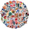 50 Stickers for Football NFL Super Bowl Personalized DIY Decorative Stickers Repeated Stickers for Waterproof Stickers