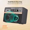 Scuru 20W Small Electric Bass Amp Portable Bass Guitar Practice Speaker for Daily Practice Street