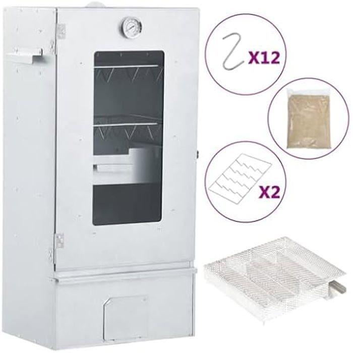 BBQ Oven Smoker - VIDAXL - Cold Smoke Generator - Steel - Outdoor - Silver
