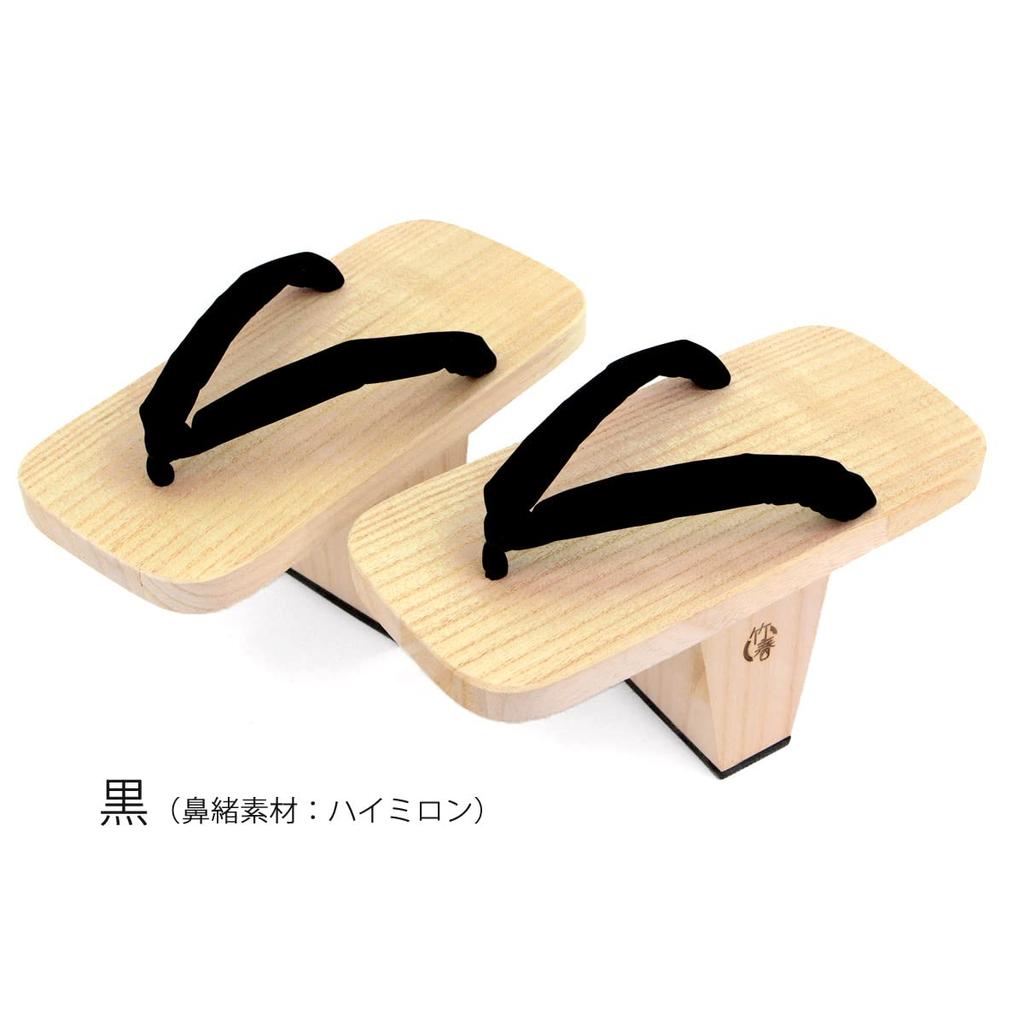 Geta Tengu Geta с одним зубом, длина 8 см, тип с одним зубом Geta Geta Indoor Paulownia Paulownia Geta Core Training Sports Core Type Black LL [Takeharu]