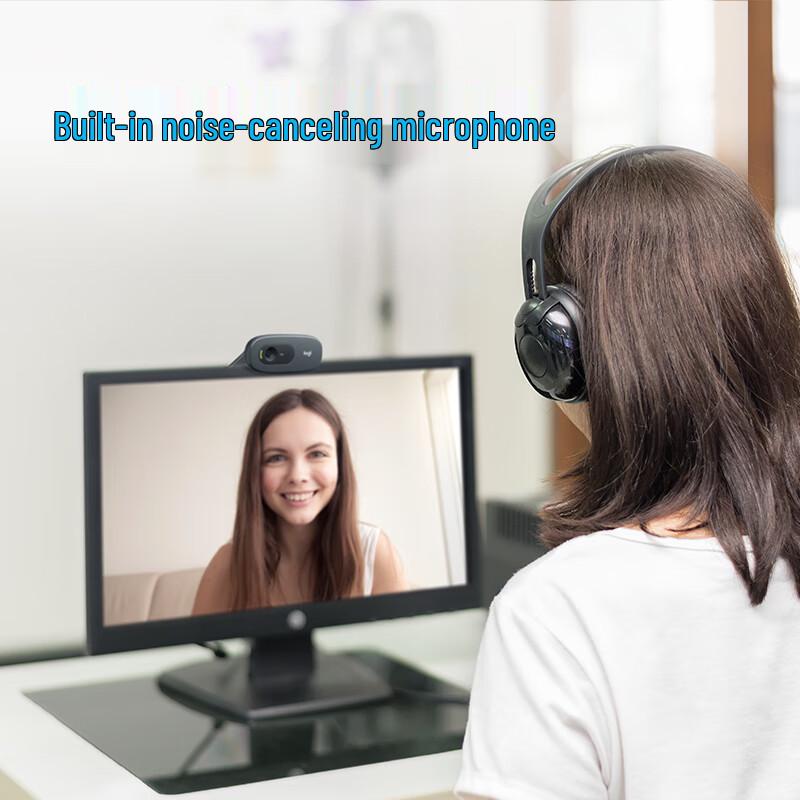 Logitech C270 HD USB Webcam with Microphone
