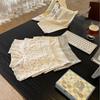 Женское нижнее белье HACCI в корейском стиле с цветочным принтом, с низкой посадкой, защитой от открывания и ластовицей из детского хлопка