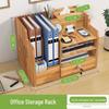 "Multi-layer Lockable Desk Organizer with File Drawer"