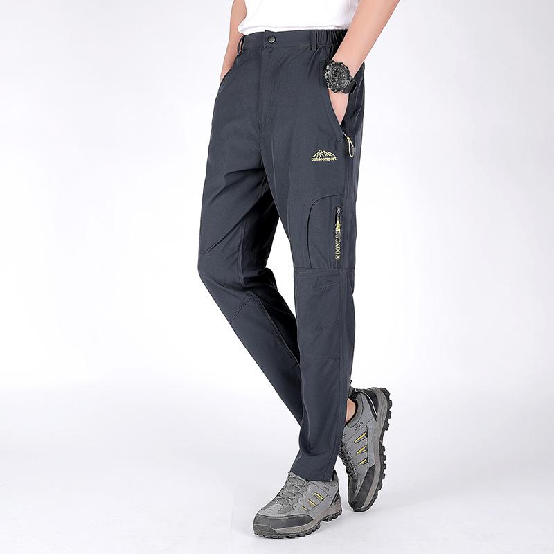 Men Hiking Pants Fishing Trousers Trekking Quick Dry Outdoor Travel Elastic Sports Pants Fabric Cycling Camping Clothing
