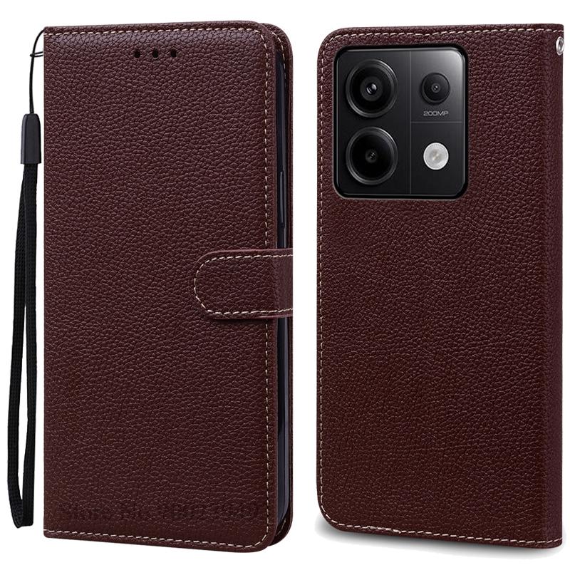 Для Redmi Note 14S Чехол-книжка из кожи, чехол-кошелек для Xiaomi Redmi Note 14S Чехол-книжка для телефона, чехол-книжка, чехол Fundas