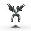 Совместимые Строительные Блоки MOC Серый Мини-Меха Модель Экзоскелет Робот Сборка из Мелких Деталей и Соединяющаяся Игрушка