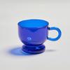Color Glass Mug Small Tea Cup Coffee Mug  Tumbler Cups In Bulk Heat Resistant Glass Coffee Cup Drinkware Wholesale
