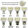 10W Mini G9 E27 E14 E12 E11 E17 BA15D B22 LED Mushroom-Shaped Light Bulbs No Flicker AC 85-265V Energy Saving Lamps
